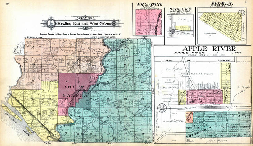 无人,横图,地图,城镇,历史,古董,伊利诺斯州,不来梅,彩图,地图学