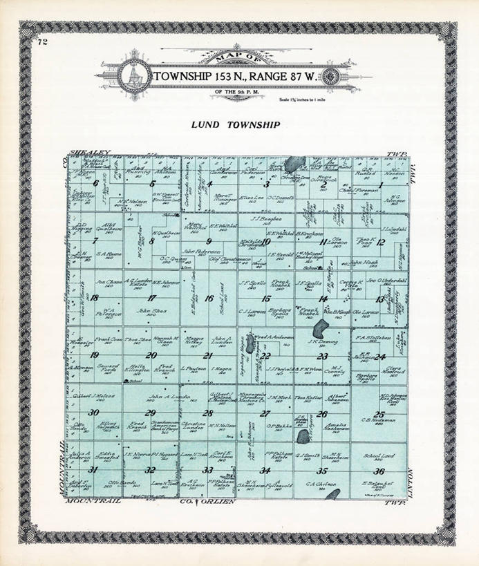 无人,竖图,地图,历史,古董,北达科他州,彩图,隆德市,地图学