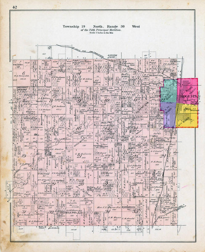无人,竖图,地图,历史,古董,阿肯色州,彩图,地图学