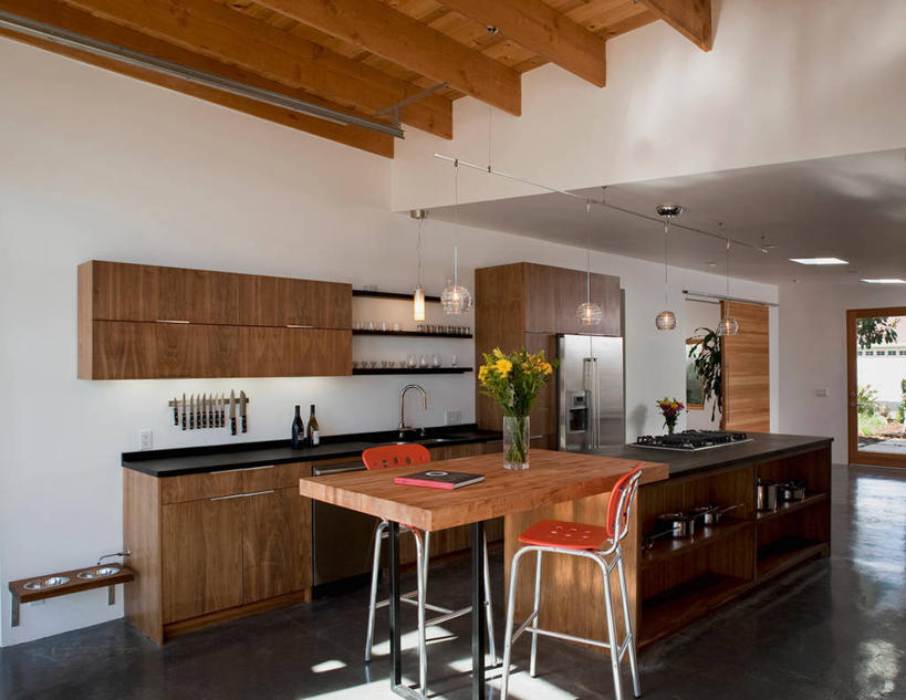 无人,家,横图,厨房,家具,建筑,美国,木制,房屋,绿色,建造,北美,加利福尼亚,大猩猩,用具,炊具,圣芭芭拉