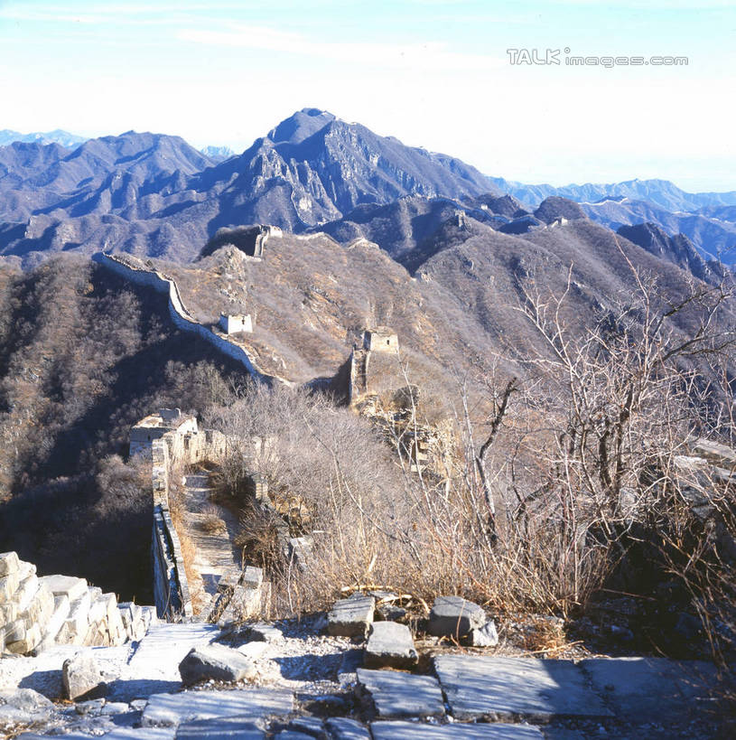 无人,竖图,室外,白天,正面,旅游,度假,石头,名胜古迹,山,山脉,树林,植物,地标,长城,中国,亚洲,阴影,遗迹,光线,石子,影子,墙,山峰,枝条,山峦,古迹,文物,娱乐,古建筑,墙壁,墙面,树,树木,树枝,蓝色,绿色,蓝天,天空,阳光,自然,群山,天,享受,休闲,旅游胜地,放松,生长,晴朗,成长,万里长城,古文明,东亚,野长城,世界文化遗产,万里无云,中华人民共和国,虬枝,枝杈,石块,岩石,晴空,晴空万里,彩图,标志性建筑,shgzq1