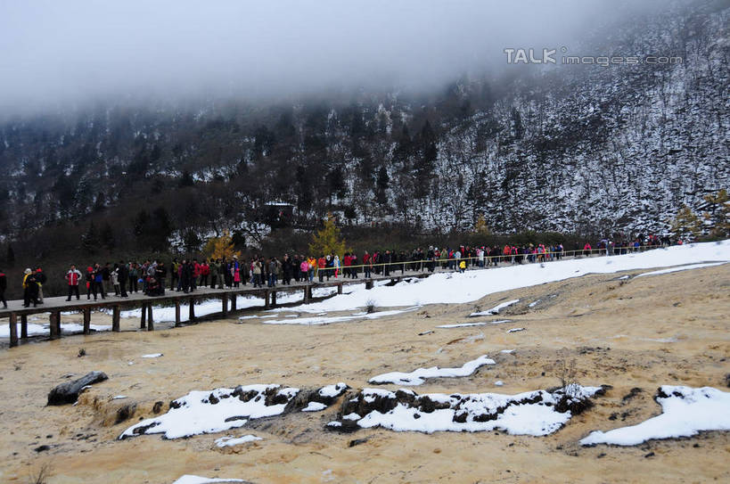 东方人,走,横图,室外,白天,正面,旅游,度假,草地,草坪,美景,山,树林,雪,植物,大雪,叶子,中国,亚洲,游客,游人,枯萎,积雪,景观,山峰,雪景,冬天,桥,枯草,地面,山峦,许多人,黄种人,娱乐,石桥,旅客,草,树,树木,绿色,自然,一群人,享受,休闲,景色,放松,四川省,生长,成长,人行桥,自然风光,东亚,四川,阿坝,中华人民共和国,西南地区,阿坝藏族羌族自治州,阿坝州,川,黄龙风景名胜区,黄龙风景区,松潘县,男人,男性,年轻男性,年轻女性,女人,女性,亚洲人,叶,叶片,步行,散步,走路,彩图,全身,shsgf1