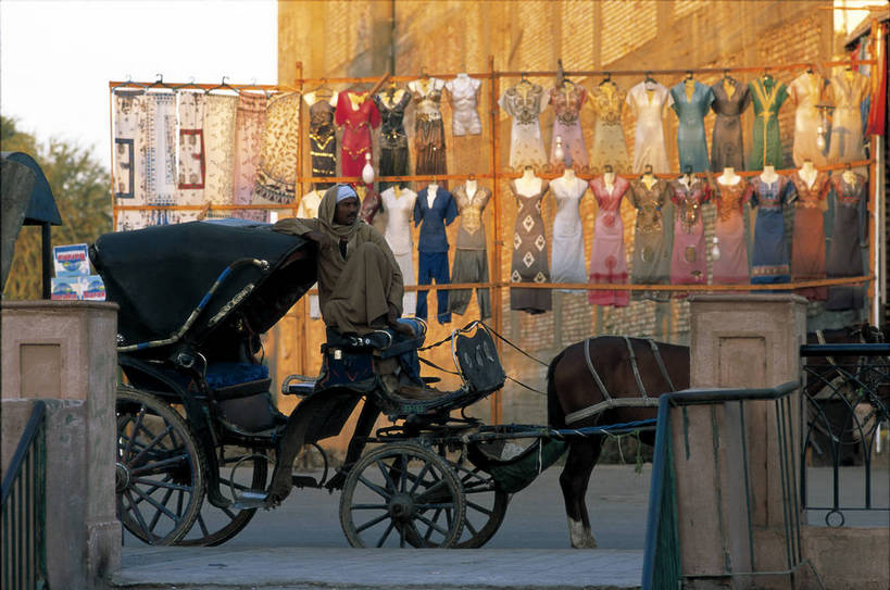 西方人,横图,彩色,室外,白天,旅游,度假,名胜古迹,标志建筑,地标,建筑,欧洲,非洲,埃及,黑人,欧洲人,风俗,遗迹,文化遗产,马车,集市,市场,古迹,文化,文物,娱乐,建设,古建筑,享受,休闲,旅游胜地,放松,摄影,生活方式,古文明,北非,阿非利加洲,古埃及文明,埃德富,非洲人,彩图,旅行,bj174