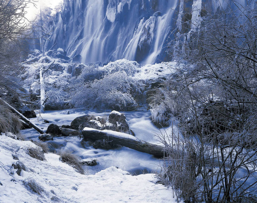 横图,彩色,室外,特写,白天,旅游,度假,名胜古迹,瀑布,树林,溪流,标志建筑,地标,建筑,九寨沟,中国,亚洲,局部,遗迹,景观,雪景,冬天,枯树,美丽,古迹,文物,娱乐,建设,古建筑,树木,自然,溪水,享受,休闲,旅游胜地,冰雪,放松,摄影,美好,近景,雾凇,古文明,东亚,四川,中华人民共和国,幽静,旅行,bj174