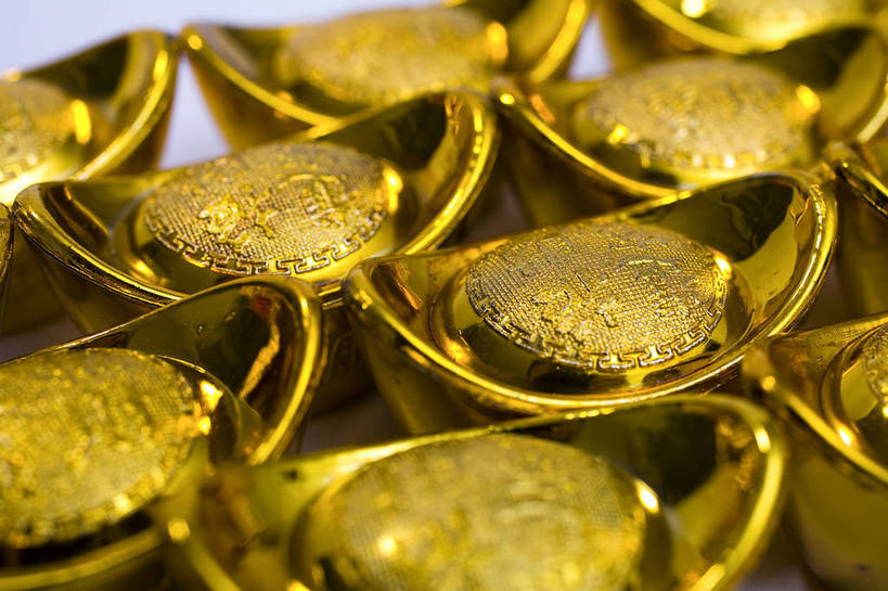 无人,横图,彩色,室内,特写,静物,中国,许多,图片,很多,装饰品,饰品,多个,财富,摄影,金元宝,中国文化,东亚,影棚拍摄,元宝,传统文化,bj174