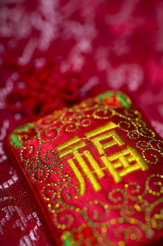 无人,竖图,彩色,室内,特写,静物,中国,春节,新年,节日,图片,装饰品,一个,福字,饰品,中国结,荷包,竖,摄影,绣品,单个,中国文化,东亚,影棚拍摄,传统文化,bj174