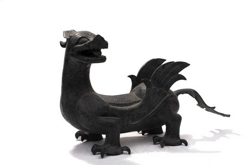 横图,彩色,静物,金属制品,中国,金属,神兽,雕刻,图片,文化遗产,艺术品,古典,历史,文化,文物,装饰品,古代,一个,工艺品,摄影,单个,古董,古物,中国文化,古玩,东亚,青铜,青铜器,古远,古代文明,美术工艺,影棚拍摄,传统文化,青铜制品,错金银双翼神兽,bj174