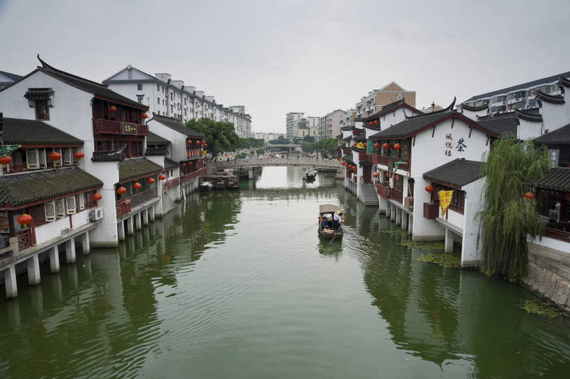 无人,摄影师,横图,彩色,室外,白天,旅游,河流,建筑,上海,中国,亚洲,乡村,云,小船,古典,历史,文化,民居,古镇,名胜,风景,天,水乡,小镇,文明,古朴,摄像师,幽静,七宝古镇,房子,bj174