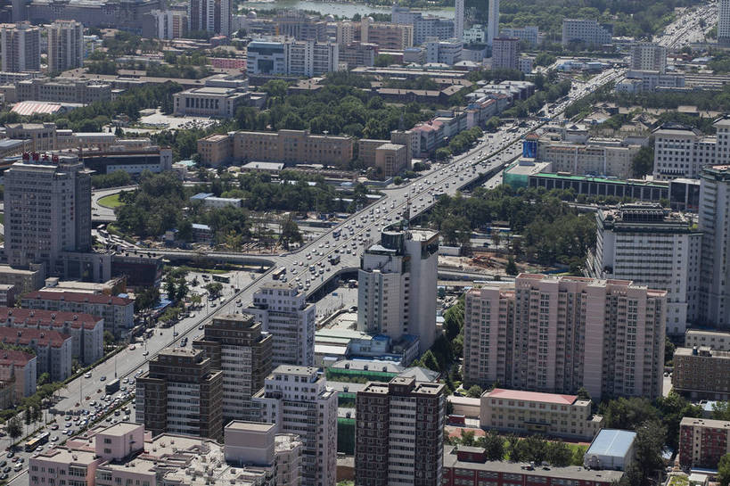 无人,横图,全景,俯视,彩色,室外,白天,旅游,城市风光,城市,道路,建筑,立交桥,北京,中国,图片,建筑群,交通,辉煌,现代建筑,远景,旅游胜地,摄影,文明,发展,繁荣,旅行,北京电视塔,bj174
