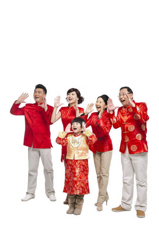 东方人,儿童,中年人,老年人,家庭,父母,祖父母,三代同堂,站,微笑,竖图,彩色,室内,白天,留白,抠图,白色背景,正面,侧面,民族服装,聚会,时尚,快乐,兴奋,幸福,北京,中国,春节,新年,五个人,节日,庆祝,图片,许多人,文化,祖孙三代,老人,小孩,站着,一群人,庆典,和谐,温暖,温馨,喜庆,一家人,放松,可爱,美女,童年,童趣,喊,叫,摄影,生活方式,靠近,纪念,希望,和睦,亲情,合家欢,欢聚一堂,乐观,天真,老年男性,老年女性,男孩,男人,男性,年轻男性,年轻女性,女人,女性,中年男性,亚洲人,中国人,孩子,年轻人,全家福,站立,全身,影棚拍摄,礼服,欢乐,红衣,唐装,融洽,男生,多代同堂,传统节日,bj174
