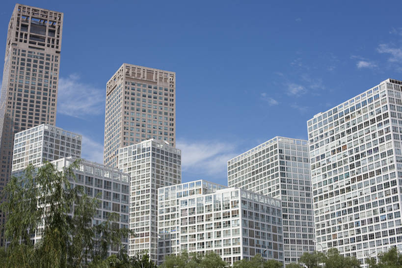 无人,横图,室外,白天,正面,天际线,城市,建筑,摩天大楼,北京,中国,亚洲,云,首都,现代,树,蓝色,天空,摄影,市区,东亚,彩图,全身,北京CBD,bj175