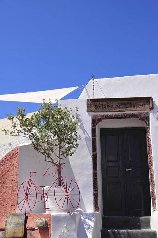 无人,竖图,室外,白天,城市,建筑,希腊,欧洲,大门,公寓,门口,古典,天空,摄影,建造,基克拉迪群岛,圣托里尼岛,希腊共和国,基克拉泽斯群岛,彩图,居住区,bj175