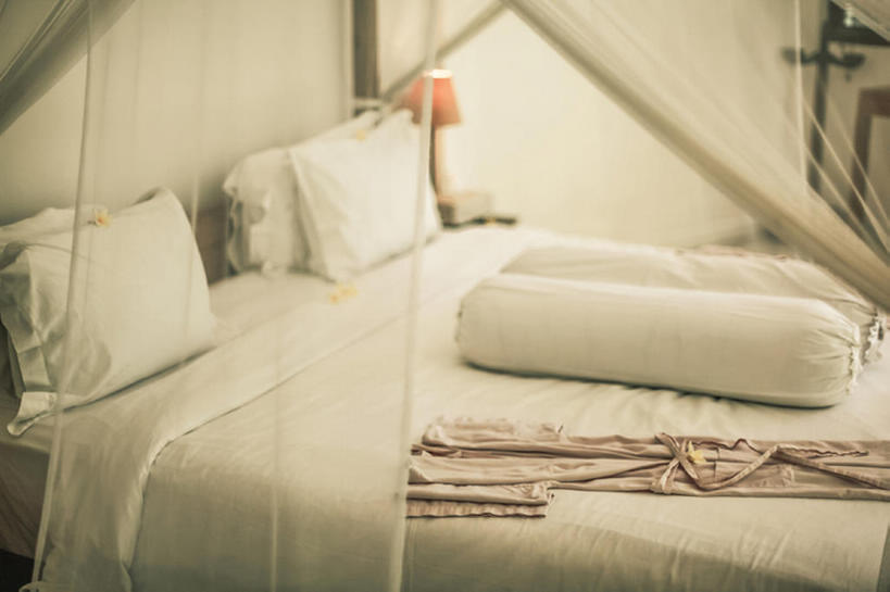 无人,横图,床,酒店,印度尼西亚,亚洲,枕头,旅游胜地,热带气候,软垫,巴厘,bj175