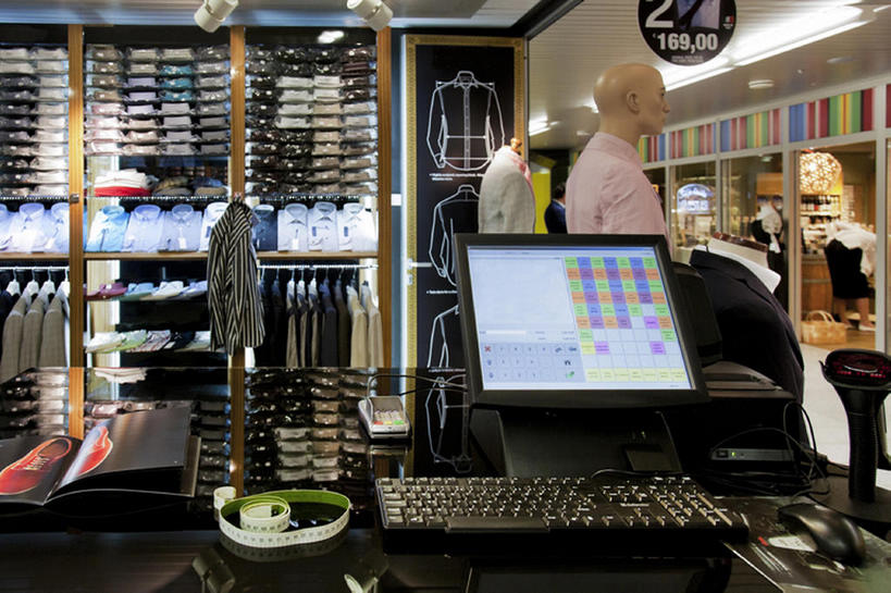 无人,商店,横图,室内,购物,商务,时尚,消费,欧洲,爱沙尼亚,许多,堆叠,丰富,很多,架子,建筑物,排列,衣服,零售,摄影,收银台,多样,服装店,塔林,彩图,bj175